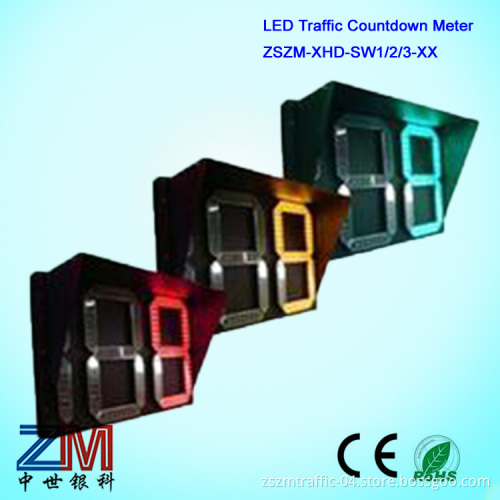 Professional Manufacture LED One Digit Three Color LED Traffic Digital Countdown Timer